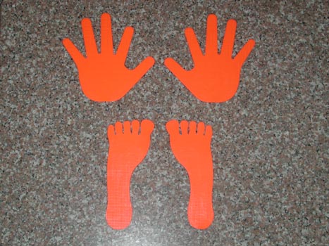 FLOOR MARKING- HANDS AND FEET